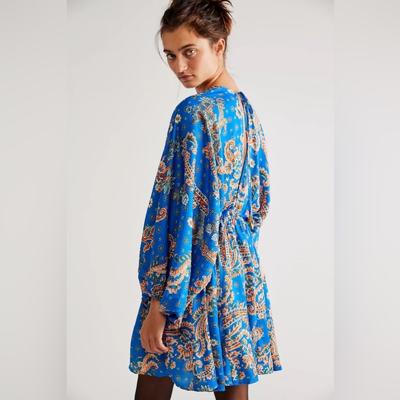 🎉LAST PIECE🎉Printed Arzel Mini Dress in Botanical Combo Free People - Picture 3 of 8